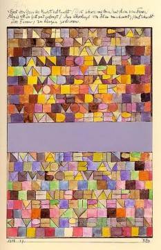  nuit Tableaux - Une fois émergé du gris de la nuit Paul Klee